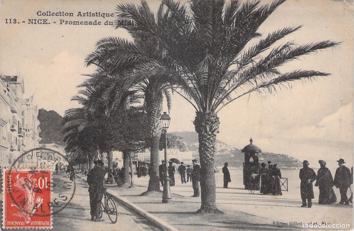 Postales: Postal de la Promenade du Midi en Niza Francia