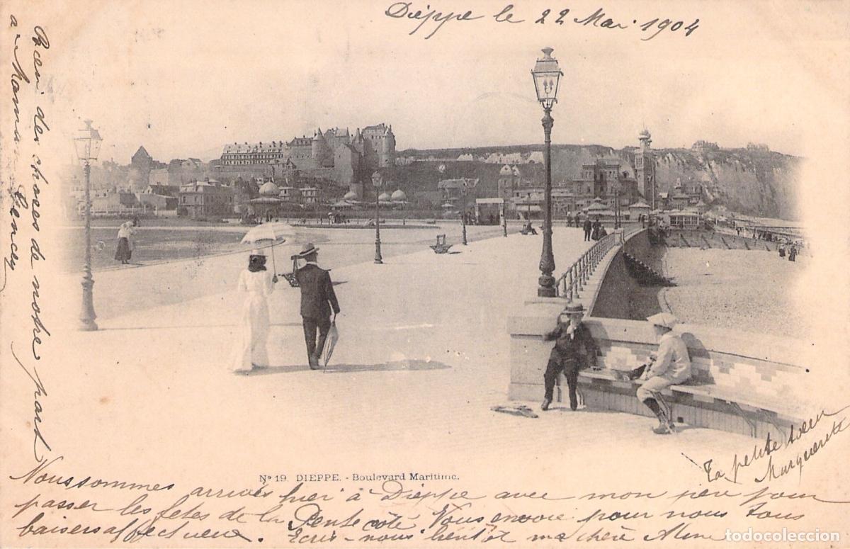 Postais: Postal de Dieppe Boulevard Maritime Francia