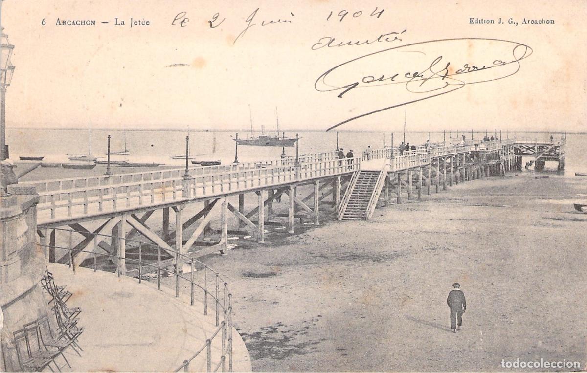 Postales: Postal de Arcachon, Francia, vista del muelle