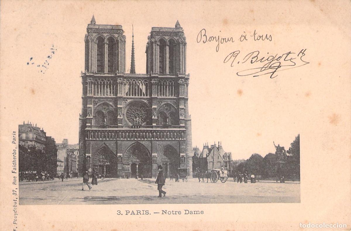 Postales: Postal de la Catedral de Notre-Dame en Par&iacute;s