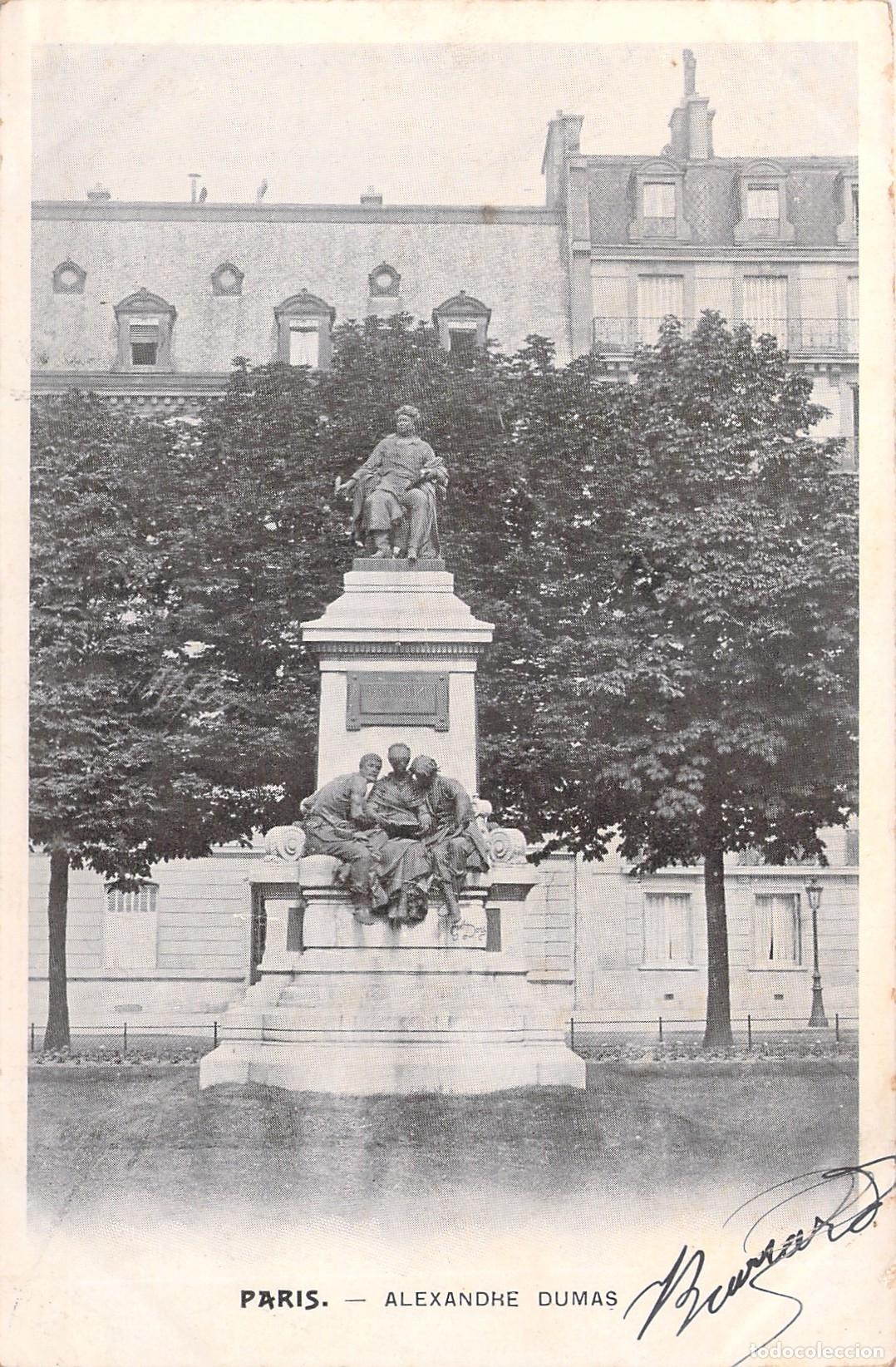 Cartes Postales: Postal de Paris monumento a Alexandre Dumas