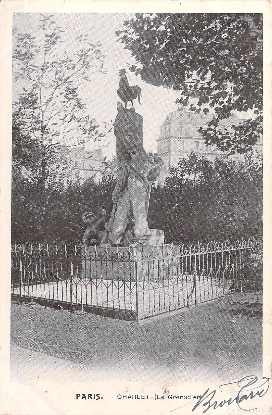 Postkarten: Postal de Paris Monumento a Charlet Le Grenadier