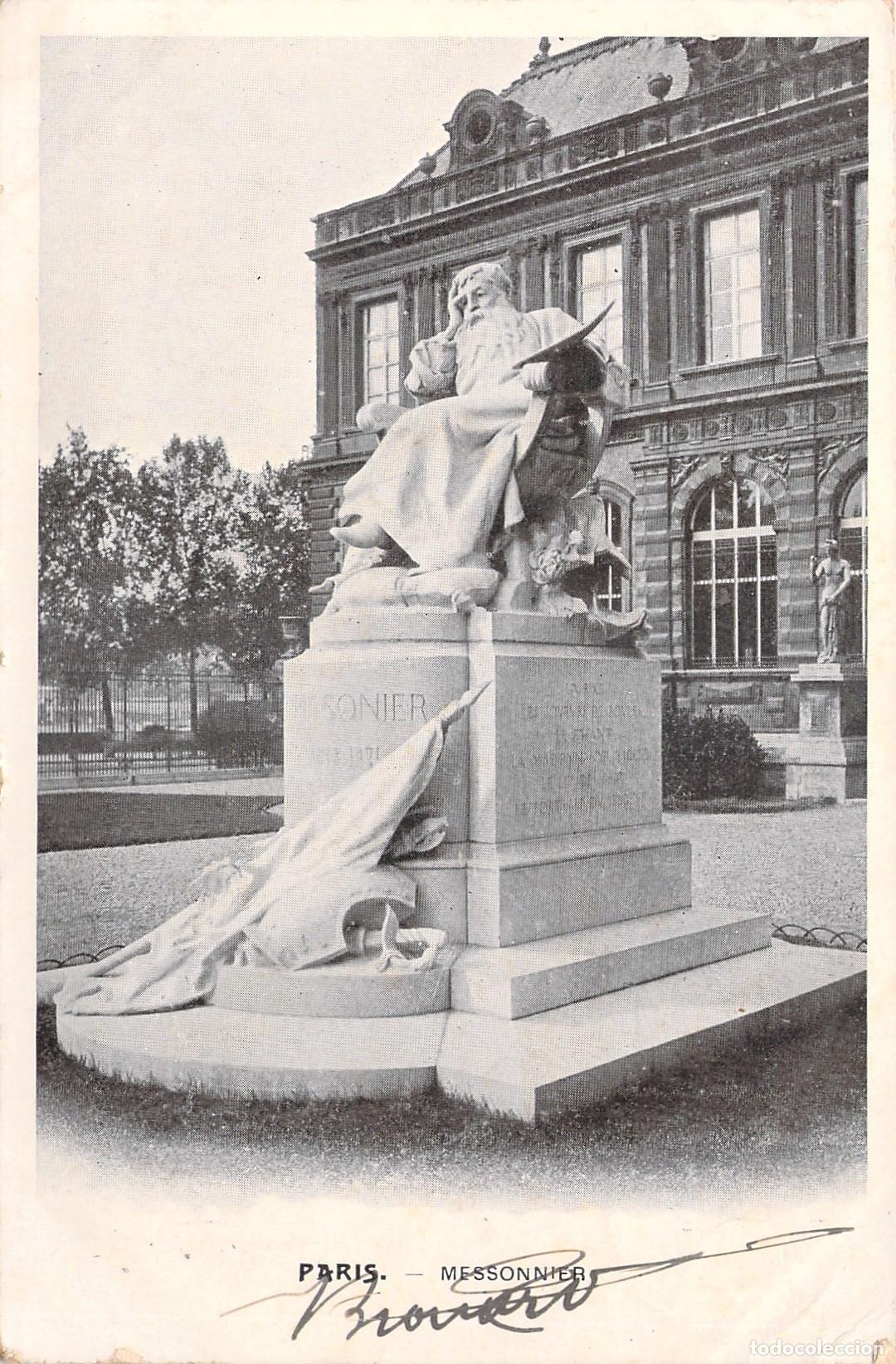 Postkarten: Postal Monumento a Meissonier en Par&iacute;s Francia
