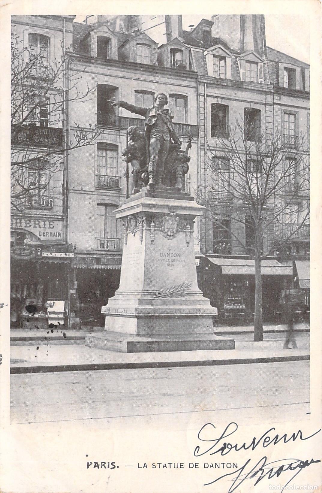 Postales: Postal de la estatua de Danton en Par&iacute;s - Foto 1