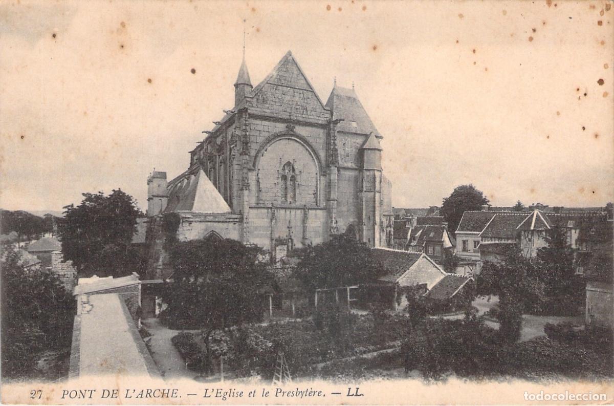 Postkarten: Postal de la iglesia y presbiterio en Pont-de-l'Arche, Francia