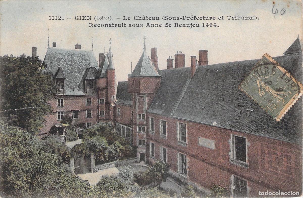 Postkarten: Postal del Castillo de Gien, Francia