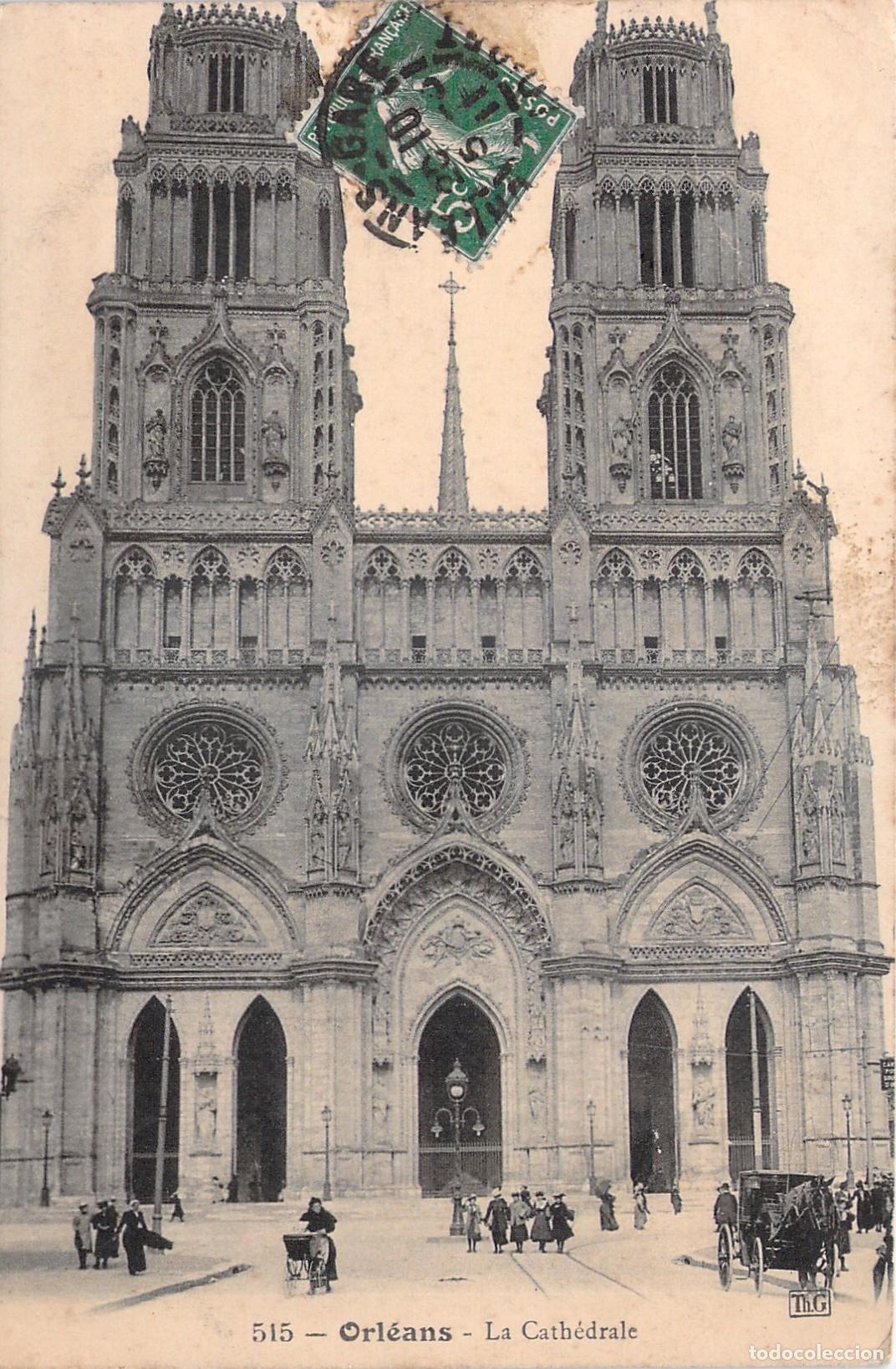 Postkarten: Postal de la Catedral de Sainte-Croix en Orleans, Francia