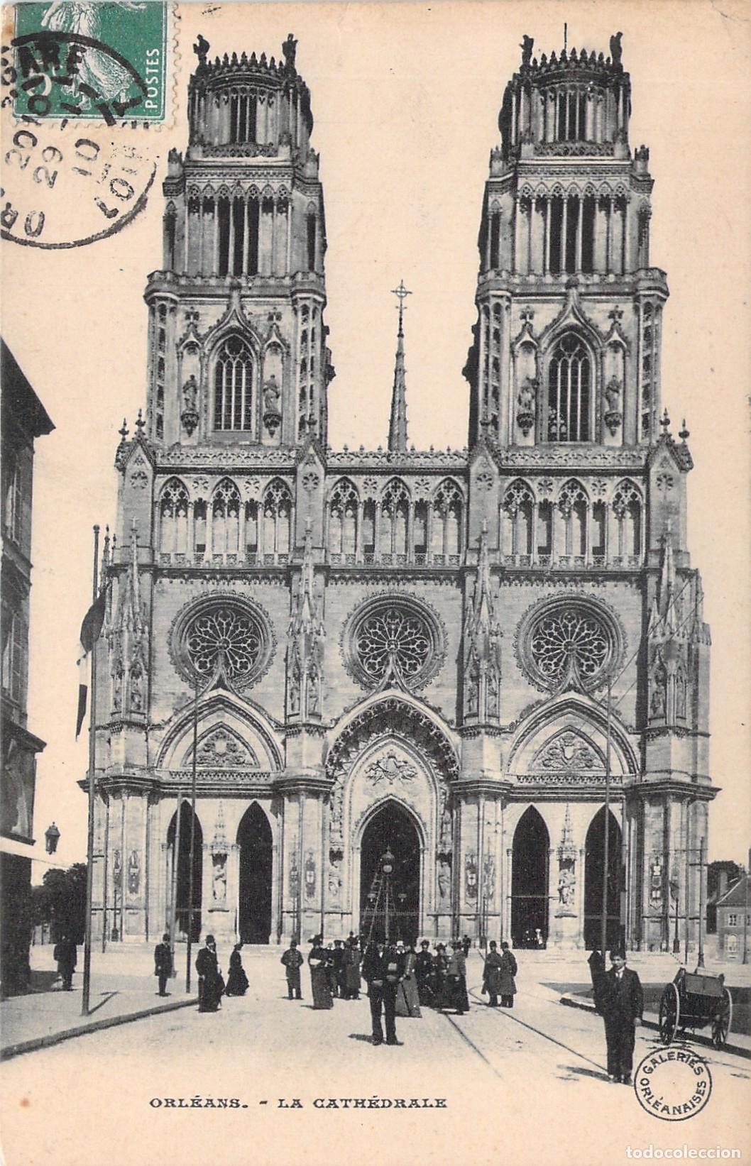 Postkarten: Postal de la Catedral de Orl&eacute;ans, Francia