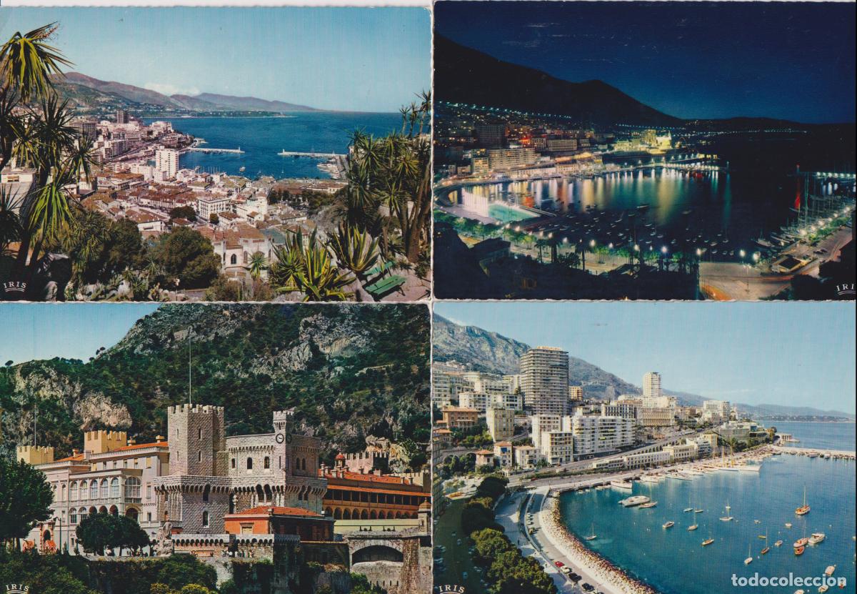 Postkarten: LOTE CUATRO POSTALES DEL PRINCIPADO DE MONACO - IRIS - SIN CIRCULAR