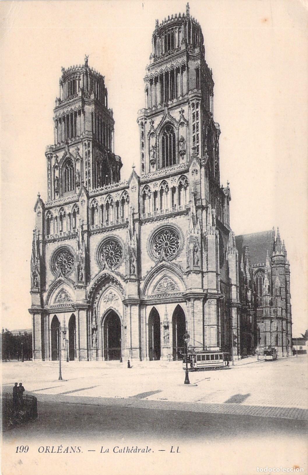 Postkarten: Postal de la Catedral de Sainte-Croix en Orleans, Francia