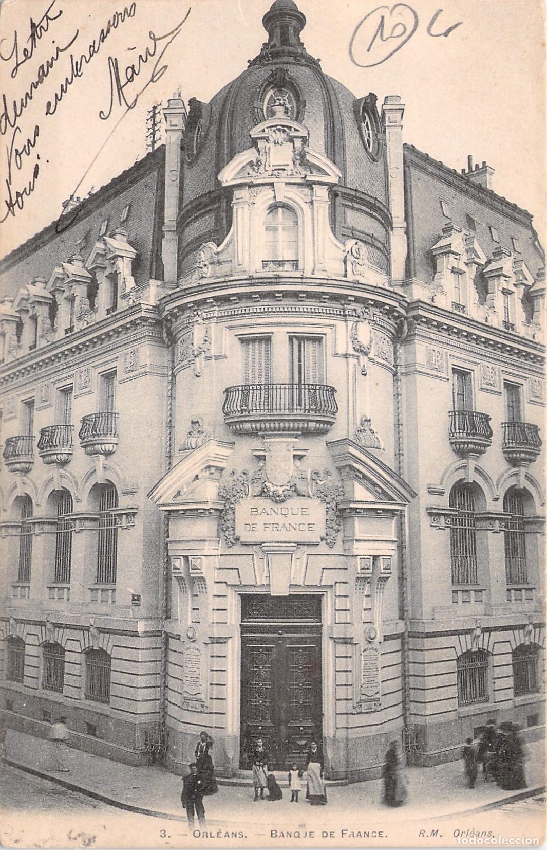 Postkarten: Postal de la Banque de France en Orleans