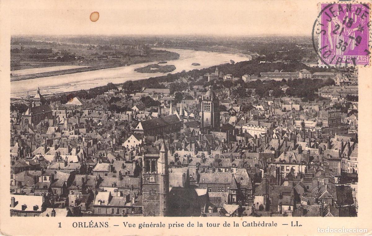Postkarten: Postal de vista panor&aacute;mica de Orleans desde la catedral