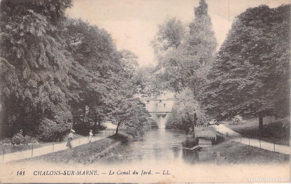 Cartes Postales: Postal de Chalons-sur-Marne, El Canal del Jard