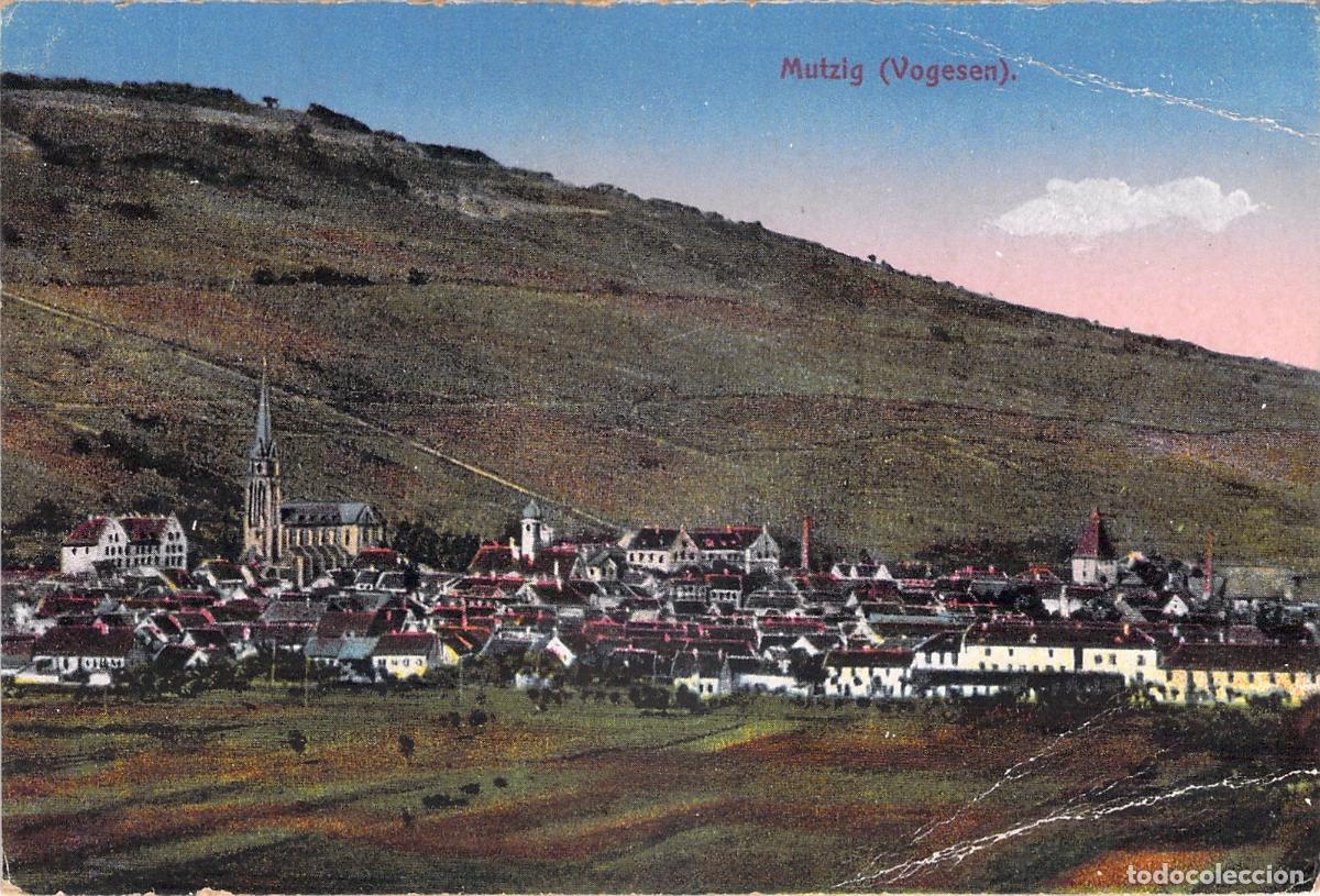Cartoline: Postal de Mutzig, paisaje del pueblo en Alsacia