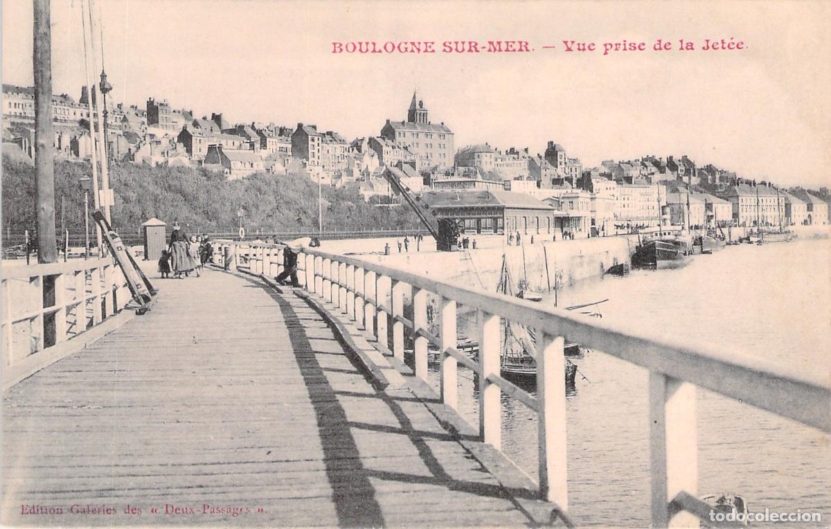 Postkarten: Postal de Boulogne-sur-Mer vista desde el embarcadero