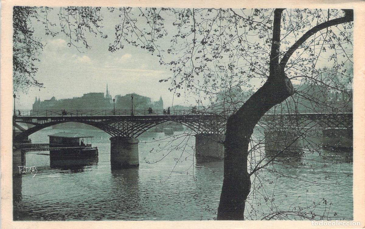 Postkarten: Postal de Par&iacute;s: Vista del Pont des Arts hacia la &Icirc;le de la Cit&eacute;