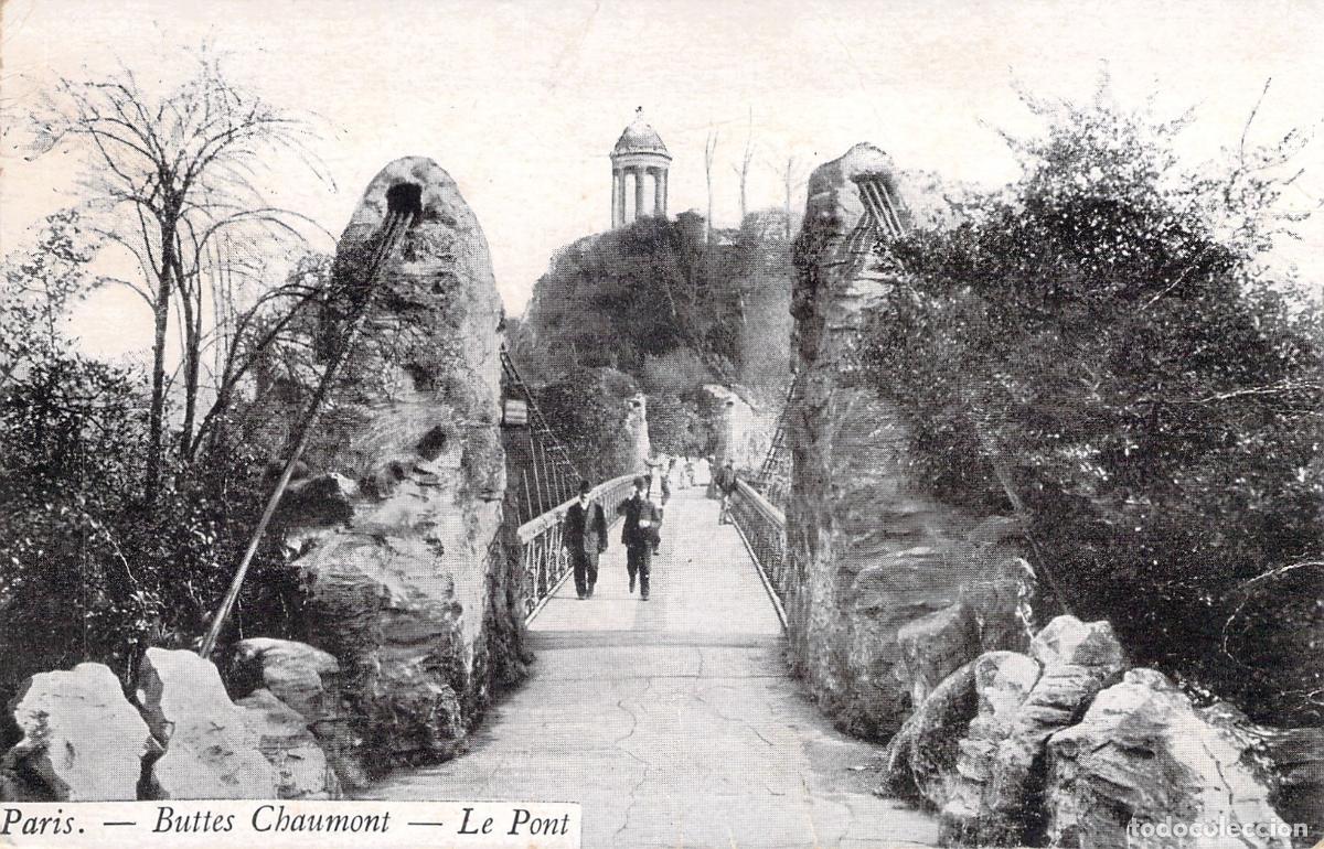 Postkarten: Postal de Paris Buttes-Chaumont Le Pont