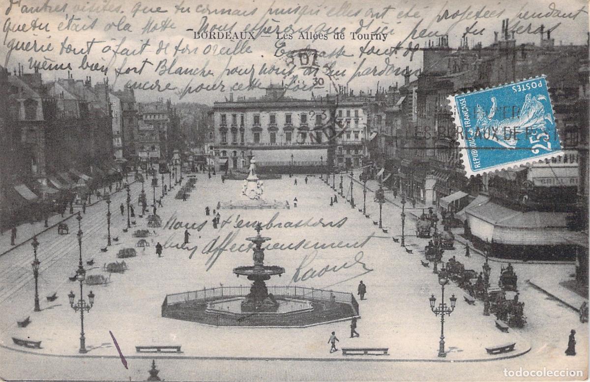 Postcards: Postal de las All&eacute;es de Tourny en Bordeaux, Francia