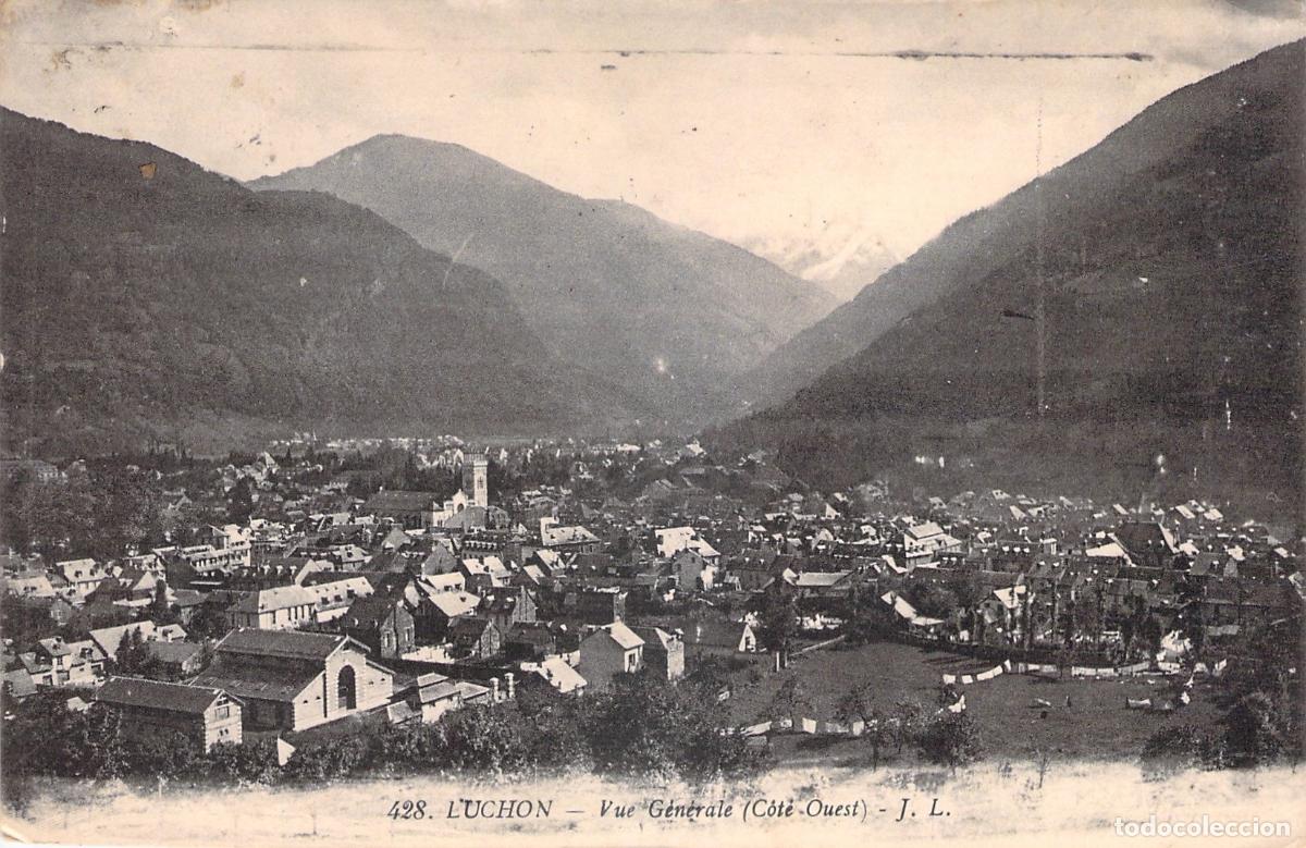 Postcards: Postal de Luchon Francia Vista General del Oeste