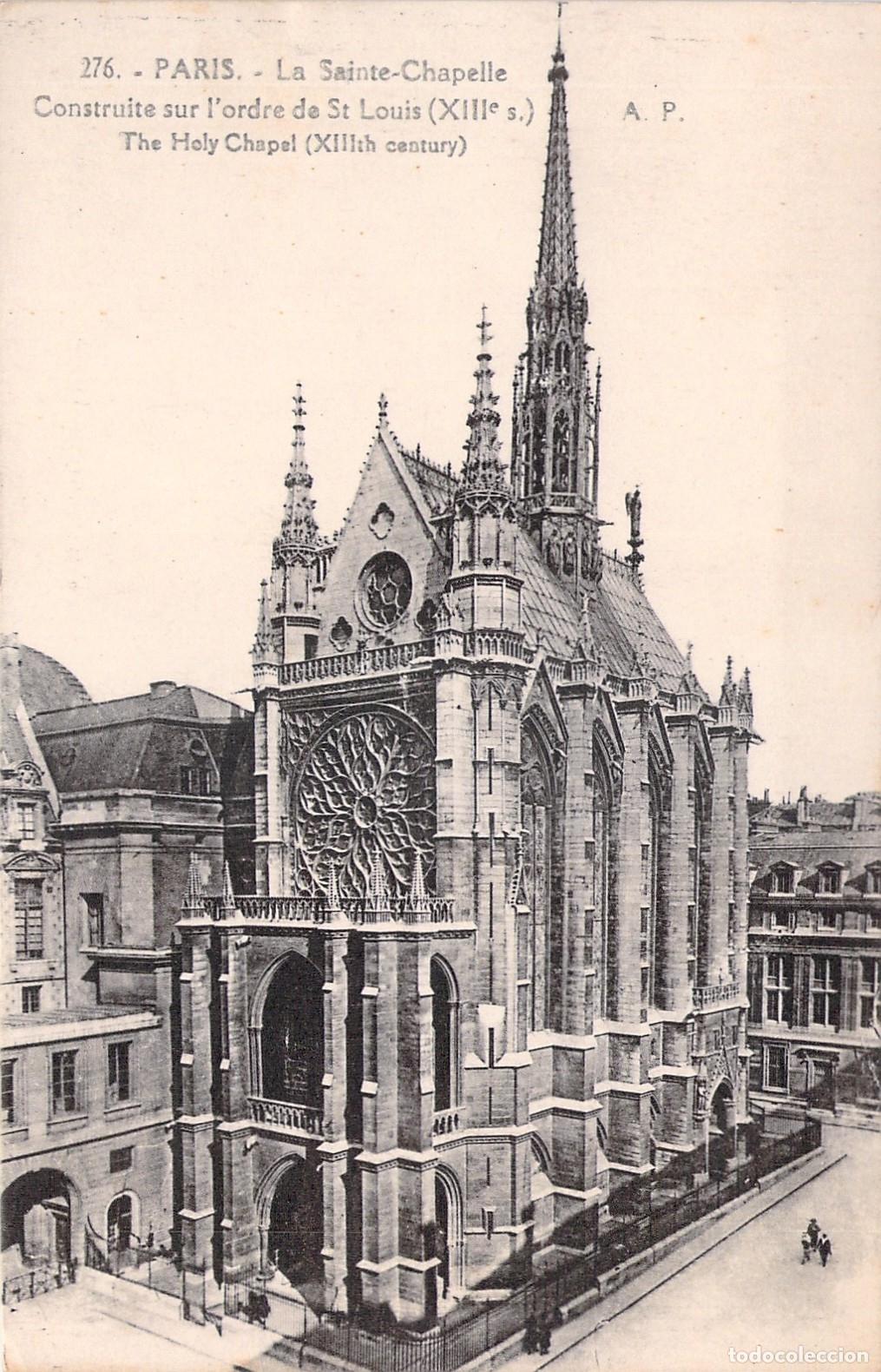 Postcards: Postal de la Sainte-Chapelle en Par&iacute;s Francia