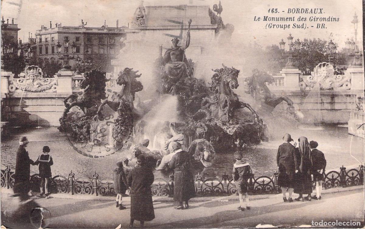 Postcards: Postal de Bordeaux Monument aux Girondins Francia
