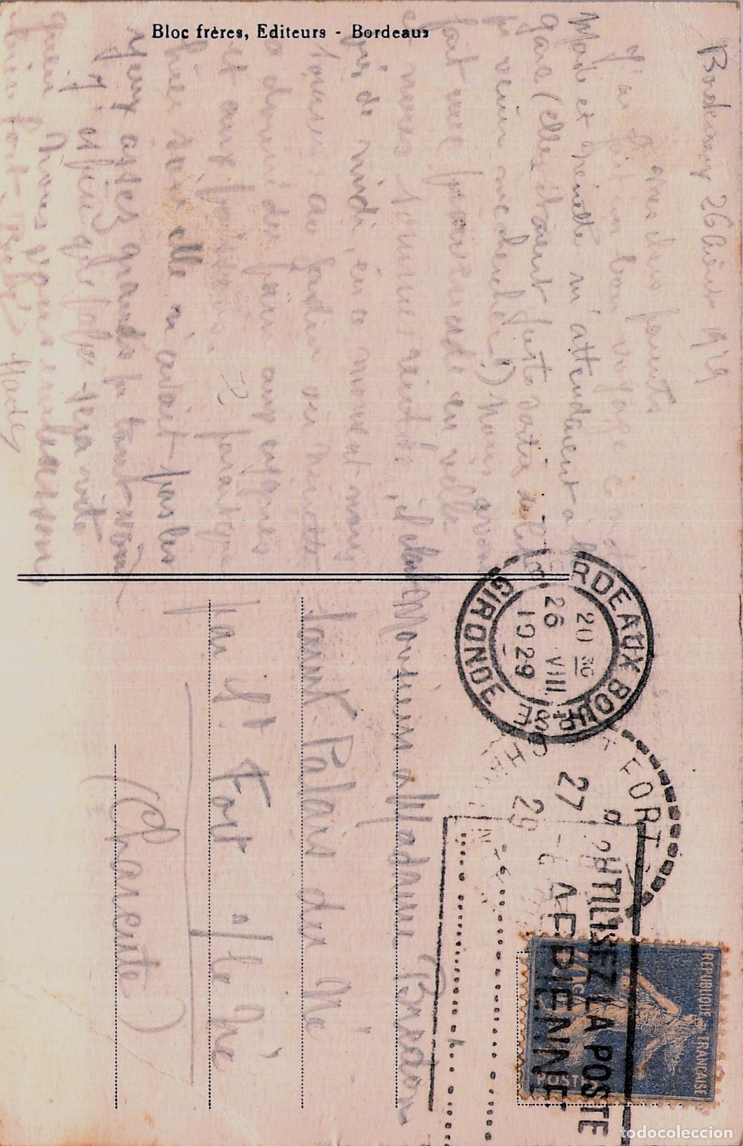 Postales: Postal de la Catedral de Saint-Andr&eacute; en Burdeos, Francia - Foto 2