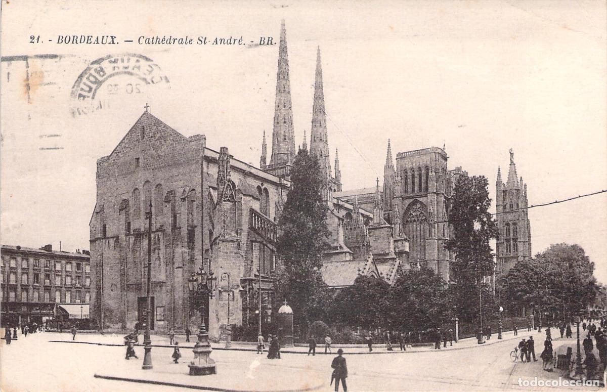 Postcards: Postal de la Catedral de Saint-Andr&eacute; en Burdeos, Francia