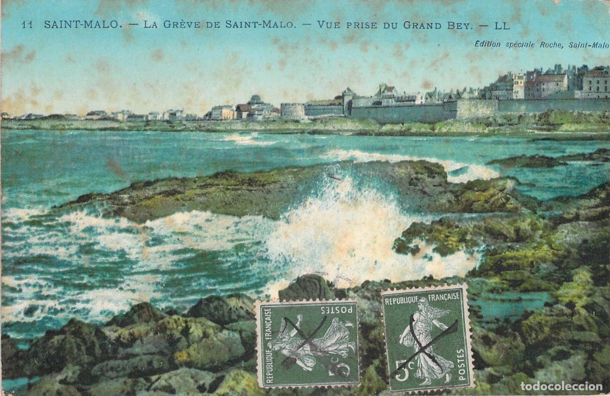 Postcards: Postal de Saint-Malo vista desde el Grand Bey en Francia