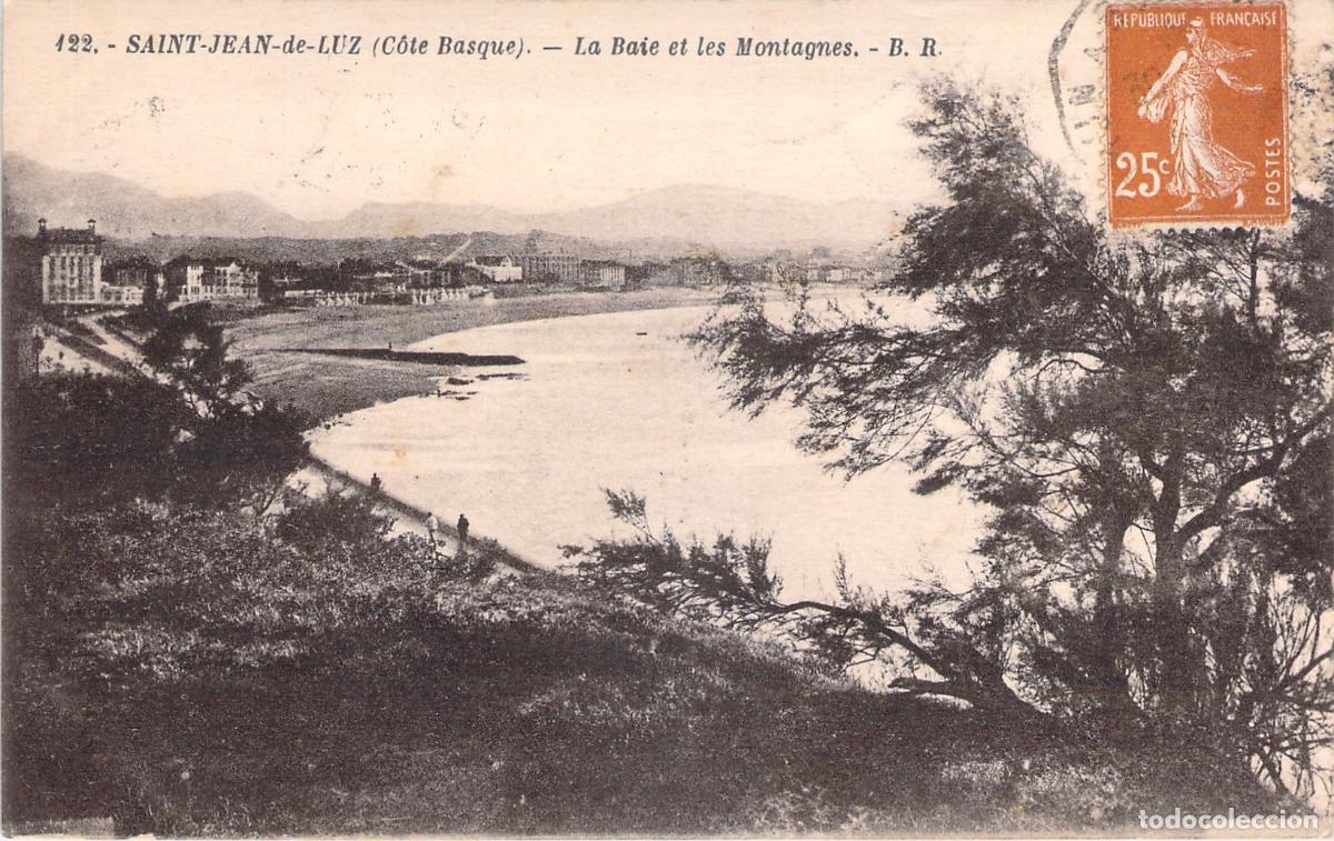Postcards: Postal de la Bah&iacute;a y Monta&ntilde;as en Saint-Jean-de-Luz, Francia