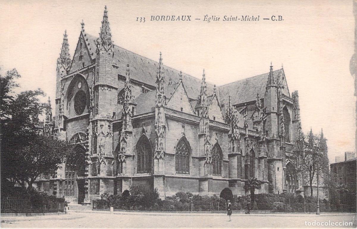 Cartes Postales: Postal de la Iglesia de Saint-Michel en Burdeos, Francia