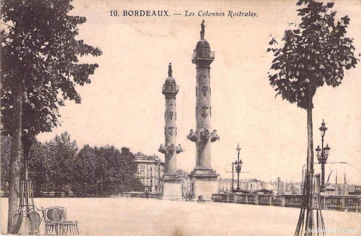 Cartes Postales: Postal de Burdeos, Francia - Les Colonnes Rostrales