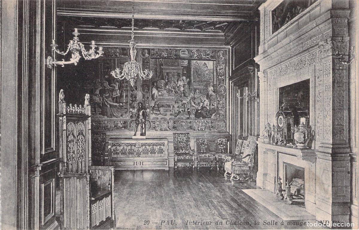 Cartoline: Postal de Pau Castillo Sala Comedor Francia