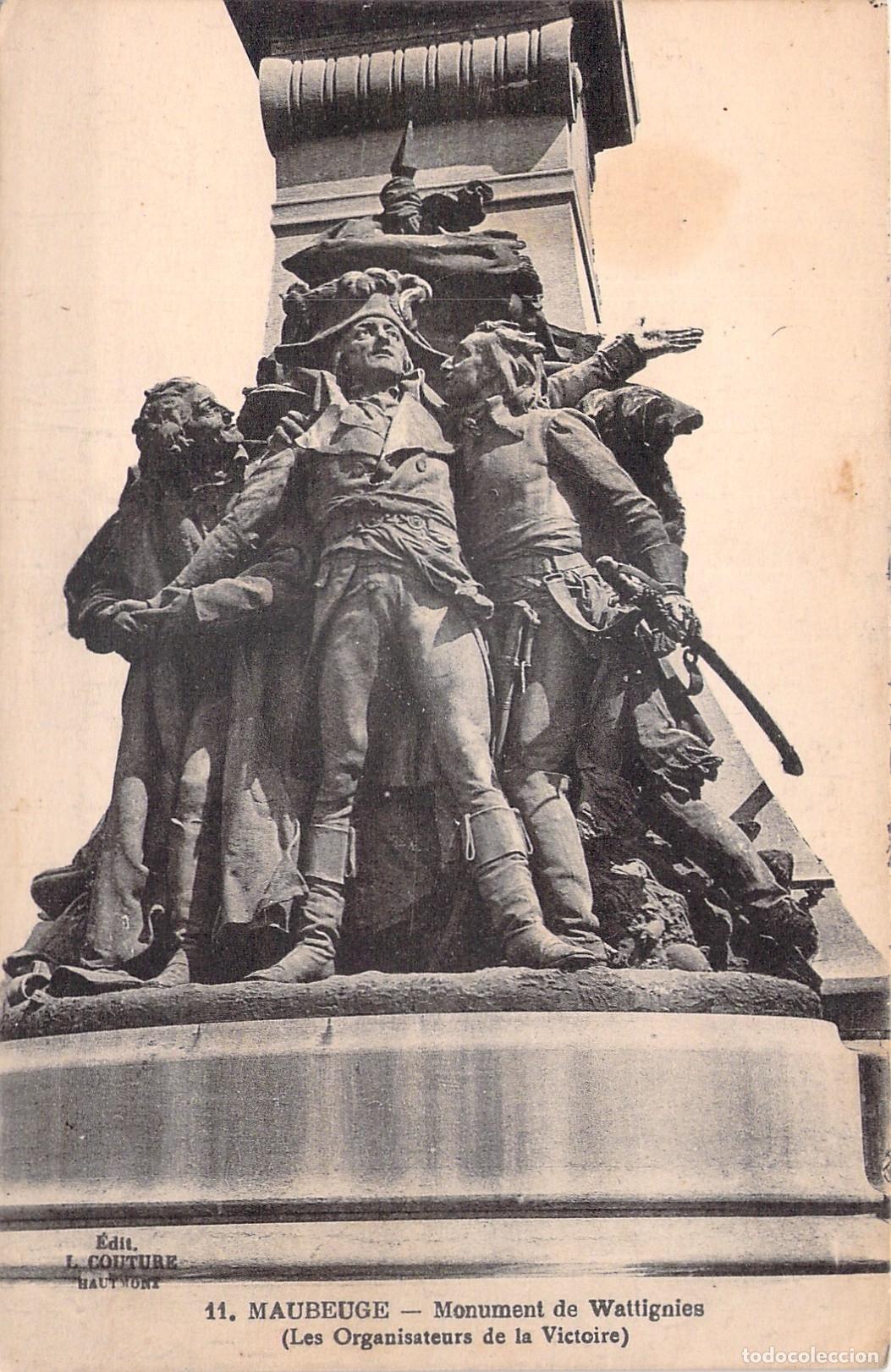 Cartoline: Postal de Maubeuge Francia Monumento de Wattignies