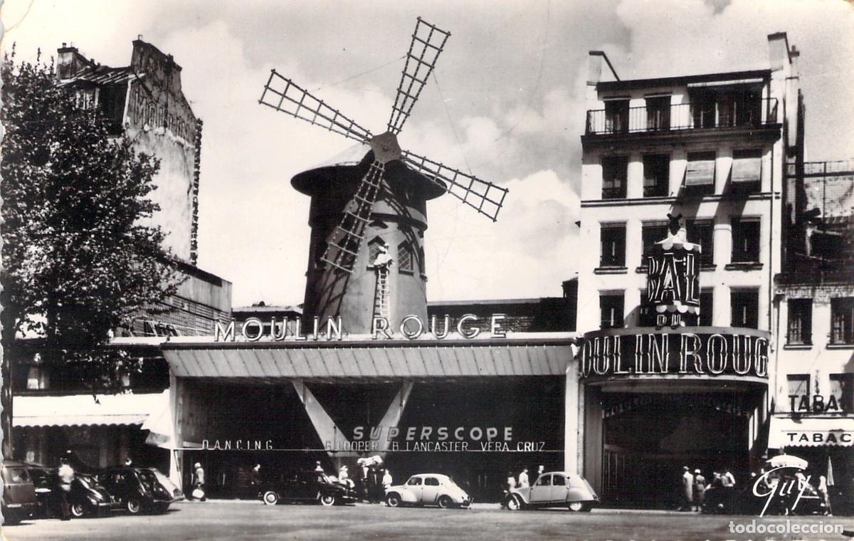 Cartes Postales: Postal de Par&iacute;s: El famoso cabaret Moulin Rouge en Montmartre