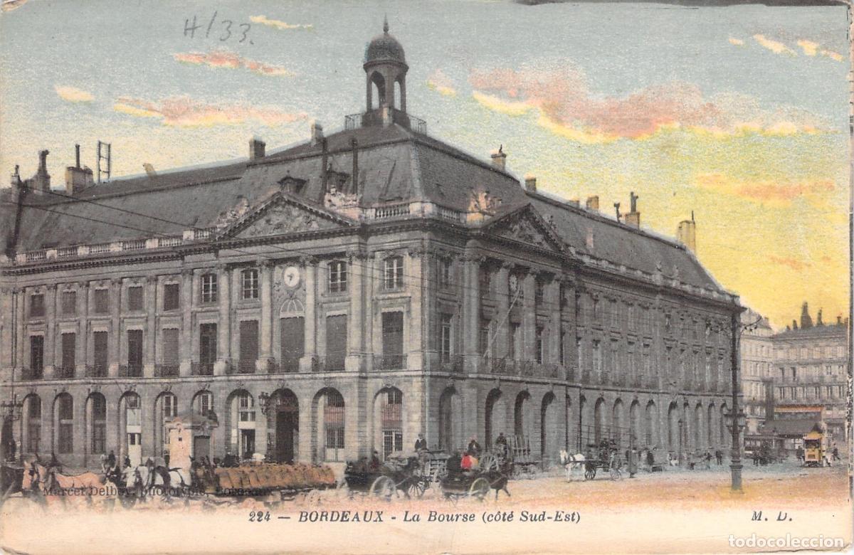 Cartes Postales: Postal de La Bourse en Bordeaux, Francia