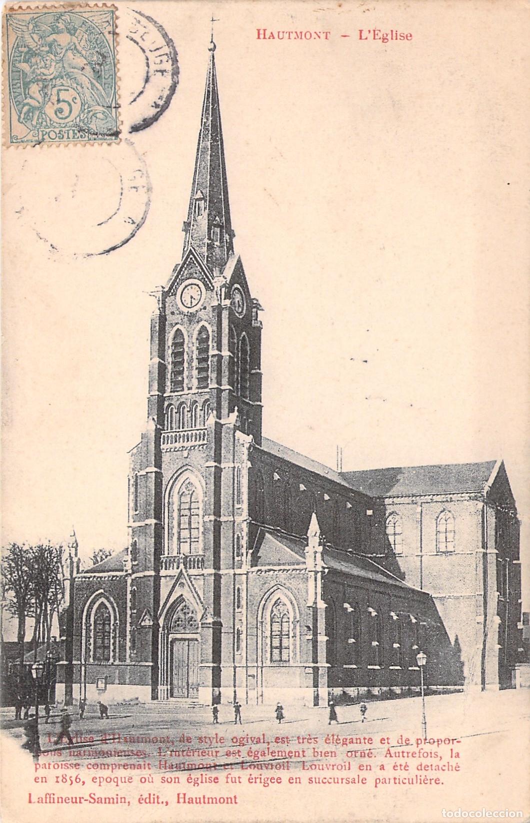 Cartes Postales: Postal de la Iglesia de Hautmont en Francia