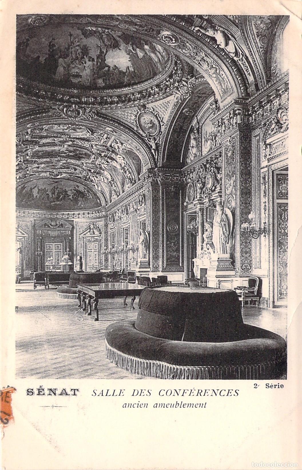Postkarten: Postal de la Sala de Conferencias del Senado en Par&iacute;s