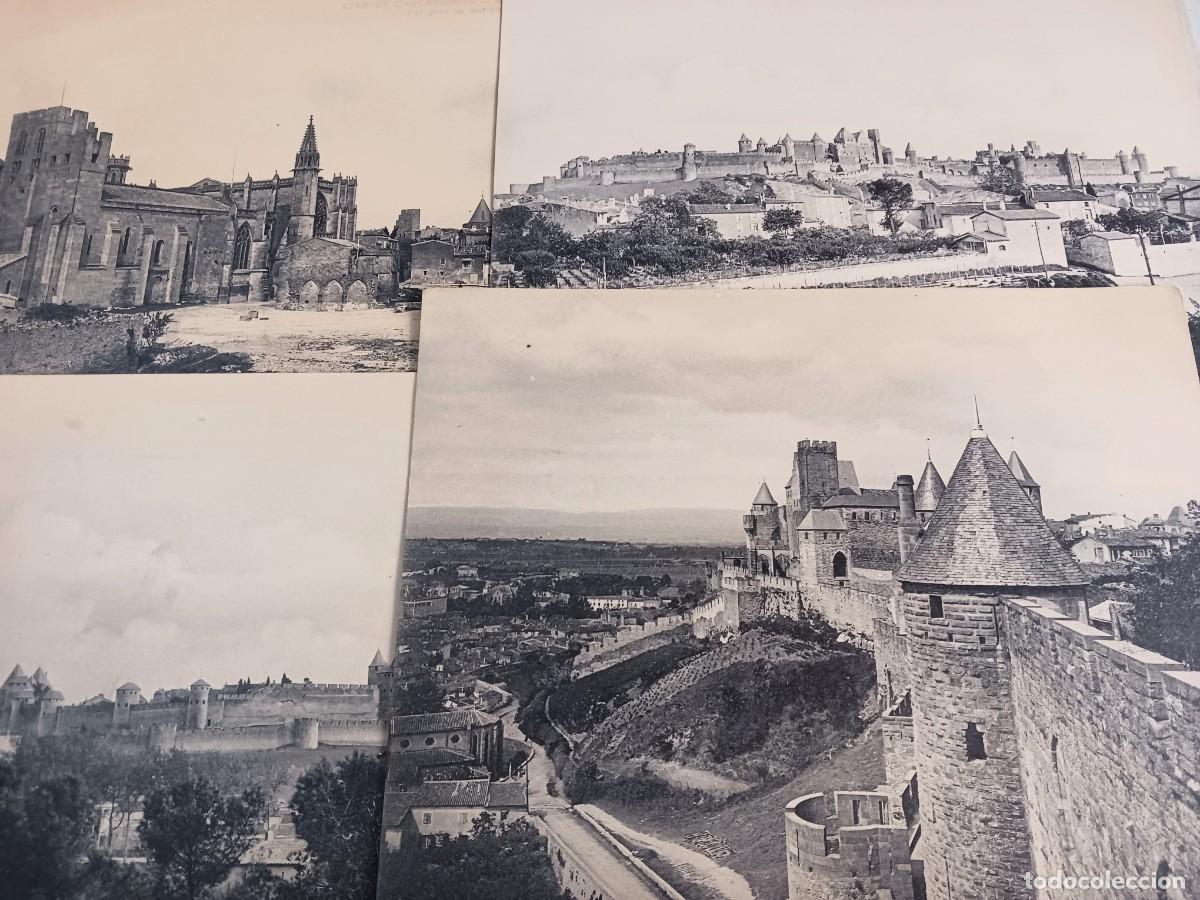Postkarten: 4 POSTALES GIGANTES DE CARCASONA - CARTES GIGANTESQUES CARCASSONNE, CIRCA 1900