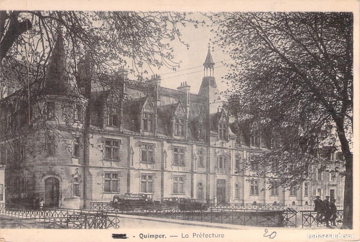 Cartoline: Postal de la Prefectura en Quimper, Francia