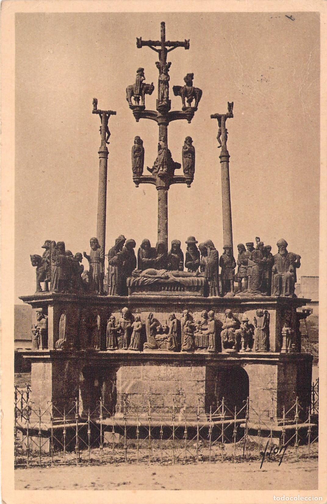 Postales: Postal de Breta&ntilde;a, Calvario de Plougastel-Daoulas, Francia