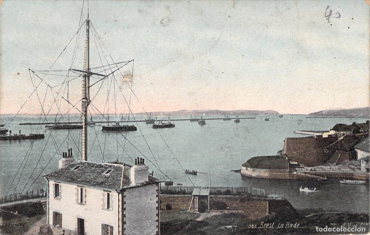 Postales: Postal de Brest La Rade vista del puerto y barcos