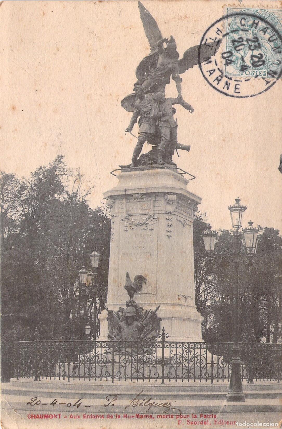 Cartes Postales: Postal de Monumento Aux Enfants de la Haute-Marne en Chaumont