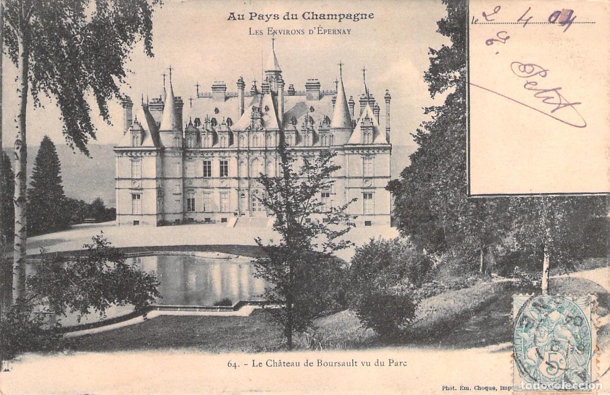 Cartes Postales: Postal del Castillo de Boursault en la regi&oacute;n de Champagne