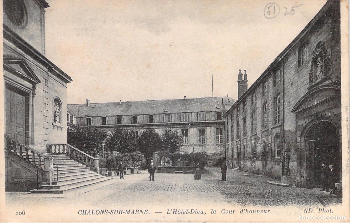 Cartes Postales: Postal de L'H&ocirc;tel-Dieu en Chalons-sur-Marne, Francia