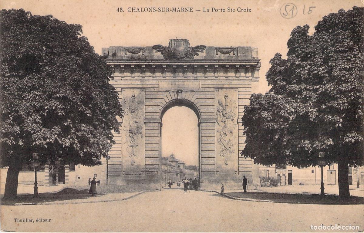Cartes Postales: Postal de la Porte Ste Croix en Chalons-sur-Marne