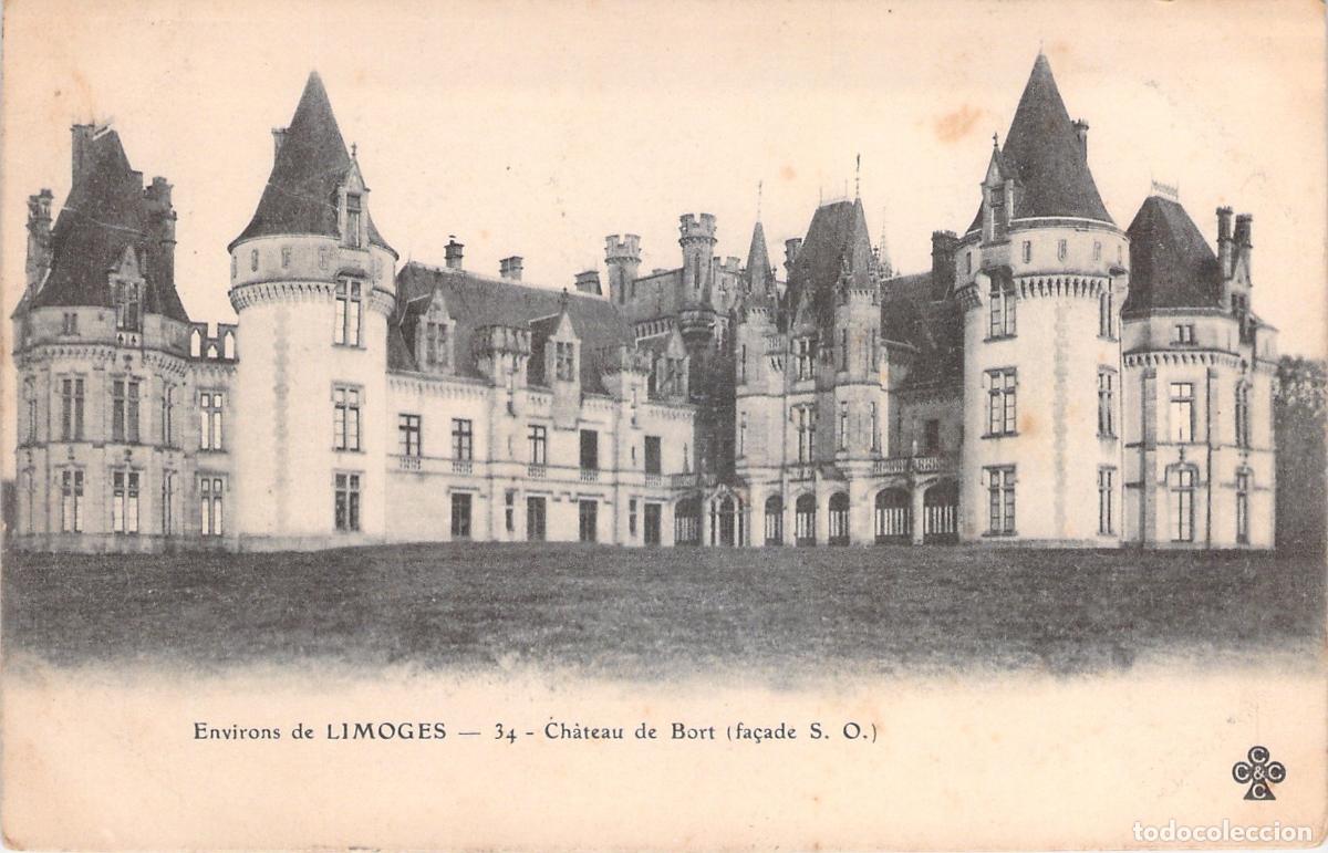 Cartoline: Postal del Ch&acirc;teau de Bort en los alrededores de Limoges