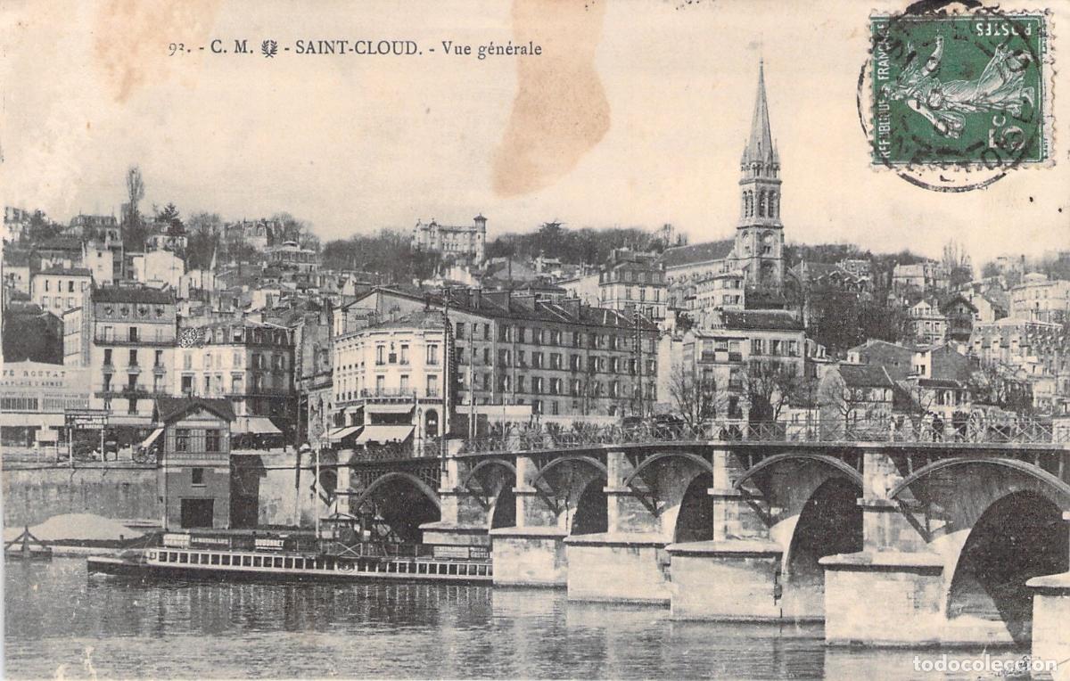 Postales: Postal de la vista general de Saint-Cloud, Francia