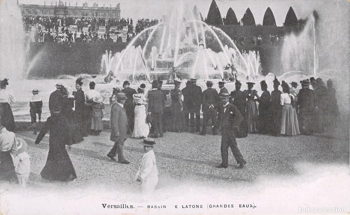 Postkarten: Postal de Versalles, Fuente de Latona, Francia