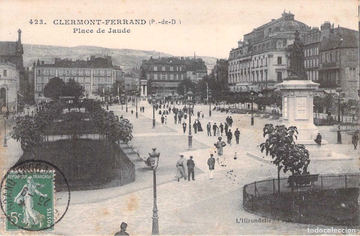 Postales: Postal de Clermont-Ferrand Place de Jaude