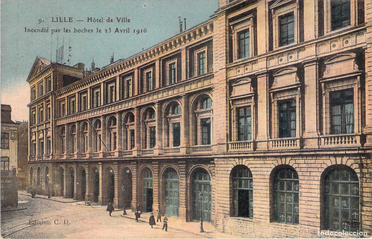 Postales: Postal de Francia Lille Ayuntamiento 1916 Primera Guerra Mundial